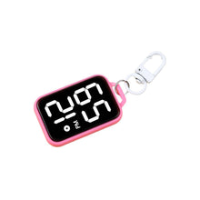 Load image into Gallery viewer, Square LED Keychain Pendant Mini Watch Cartoon Digital Wall Watch Electronic Watch Student Kid Present