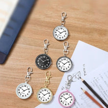 Load image into Gallery viewer, Nurse Student Tiny Quartz Pocket Watch With Keyring Large Dial Digital Pocket Watch Pendant Kid Gift