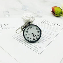 Load image into Gallery viewer, Nurse Student Tiny Quartz Pocket Watch With Keyring Large Dial Digital Pocket Watch Pendant Kid Gift