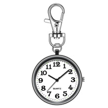 Load image into Gallery viewer, Nurse Student Tiny Quartz Pocket Watch With Keyring Large Dial Digital Pocket Watch Pendant Kid Gift