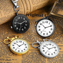 Load image into Gallery viewer, Nurse Student Tiny Quartz Pocket Watch With Keyring Large Dial Digital Pocket Watch Pendant Kid Gift