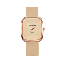 Load image into Gallery viewer, Fashion Square Women’s Quartz Watch Elegant Silicone Band Wristwatch Reloj Mujer Gift