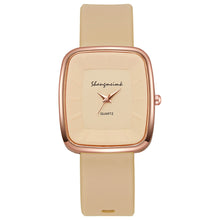 Load image into Gallery viewer, Fashion Square Women’s Quartz Watch Elegant Silicone Band Wristwatch Reloj Mujer Gift