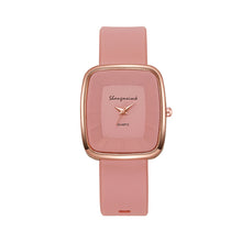 Load image into Gallery viewer, Fashion Square Women’s Quartz Watch Elegant Silicone Band Wristwatch Reloj Mujer Gift