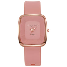 Load image into Gallery viewer, Fashion Square Women’s Quartz Watch Elegant Silicone Band Wristwatch Reloj Mujer Gift