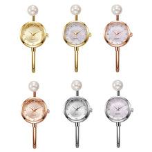 Load image into Gallery viewer, Fashionable Pearl Bracelet Watch Women's Diamond-Encrusted Watch Light Luxury High-End Watch Accessories Gift