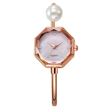 Load image into Gallery viewer, Fashionable Pearl Women's Bracelet Quartz Watch Diamond Cut Surface Exquisite Bracelet Light Luxury High-End Watch Accessories