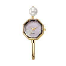 Load image into Gallery viewer, Fashionable Pearl Women's Bracelet Quartz Watch Diamond Cut Surface Exquisite Bracelet Light Luxury High-End Watch Accessories