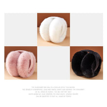 Load image into Gallery viewer, Winter Warm Earmuffs Cute Plush Warm Earflap Protect Ears Outdoor Cold Protection Adjustable Foldable Ear Cups