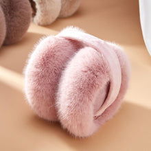 Load image into Gallery viewer, Winter Warm Earmuffs Cute Plush Warm Earflap Protect Ears Outdoor Cold Protection Adjustable Foldable Ear Cups