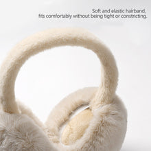 Load image into Gallery viewer, Winter Warm Earmuffs Cute Plush Warm Earflap Protect Ears Outdoor Cold Protection Adjustable Foldable Ear Cups