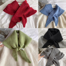 Load image into Gallery viewer, Autumn Winter Triangular Scarf Knitted Scarf Shawl Warm Neckerchief Neck Warmer Apparel Accessories
