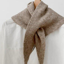 Load image into Gallery viewer, Autumn Winter Triangular Scarf Knitted Scarf Shawl Warm Neckerchief Neck Warmer Apparel Accessories