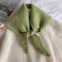 Load image into Gallery viewer, Autumn Winter Triangular Scarf Knitted Scarf Shawl Warm Neckerchief Neck Warmer Apparel Accessories