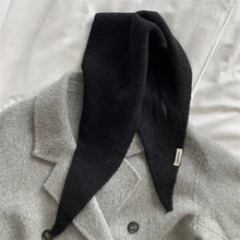Load image into Gallery viewer, Autumn Winter Triangular Scarf Knitted Scarf Shawl Warm Neckerchief Neck Warmer Apparel Accessories