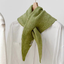 Load image into Gallery viewer, Autumn Winter Triangular Scarf Knitted Scarf Shawl Warm Neckerchief Neck Warmer Apparel Accessories