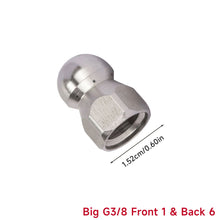 Load image into Gallery viewer, Professional Pressure Washer Drain Cleaning Nozzle High Pressure Water Jet Pipe Unclogging Tool Steel Sewer & Pipe Maintenance Accessory Anti-Clogging