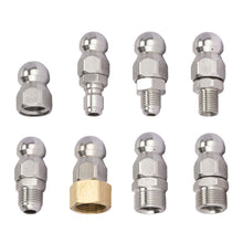 Load image into Gallery viewer, Professional Pressure Washer Drain Cleaning Nozzle High Pressure Water Jet Pipe Unclogging Tool Steel Sewer & Pipe Maintenance Accessory Anti-Clogging