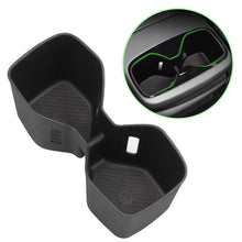 Load image into Gallery viewer, Car Interior Armrest Storage Rear TPE Cup Holder Tray Box Organizer for Kia EV9 2024-2025 Accessories
