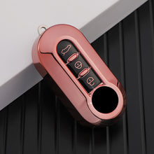 Load image into Gallery viewer, Car Flip Key Case Cover TPU Auto Shell Fob 3 Buttons for Fiat Ducato 500 500L Panda Grande Punto Lancia Musa Accessories