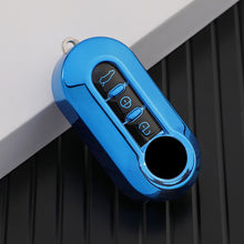 Load image into Gallery viewer, Car Flip Key Case Cover TPU Auto Shell Fob 3 Buttons for Fiat Ducato 500 500L Panda Grande Punto Lancia Musa Accessories