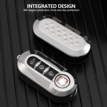 Load image into Gallery viewer, Car Flip Key Case Cover TPU Auto Shell Fob 3 Buttons for Fiat Ducato 500 500L Panda Grande Punto Lancia Musa Accessories