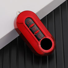 Load image into Gallery viewer, Car Flip Key Case Cover TPU Auto Shell Fob 3 Buttons for Fiat Ducato 500 500L Panda Grande Punto Lancia Musa Accessories