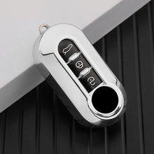 Load image into Gallery viewer, Car Flip Key Case Cover TPU Auto Shell Fob 3 Buttons for Fiat Ducato 500 500L Panda Grande Punto Lancia Musa Accessories