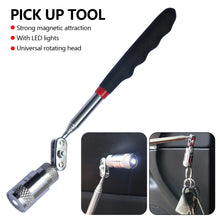 Load image into Gallery viewer, Telescopic Magnetic Pen Extendable Pickup Rod Stick with Light Mini Portable Magnet Pick Up Tool for Picking Up Screws Nut Bol