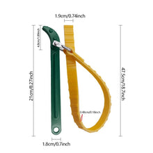 Load image into Gallery viewer, Adjustable Car Oil Fuel Filter Removal Strap Wrench Tool Belt 8/12inch Heavy Duty T u Strap Opener Cartridge Disassembly Tool