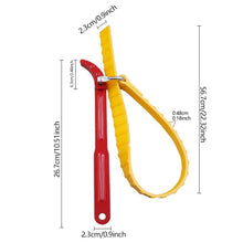 Load image into Gallery viewer, Adjustable Car Oil Fuel Filter Removal Strap Wrench Tool Belt 8/12inch Heavy Duty T u Strap Opener Cartridge Disassembly Tool