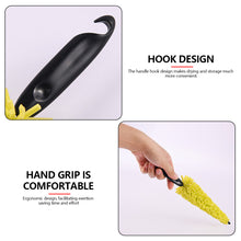 Load image into Gallery viewer, Car Wheel Rim Scrubber Cleaner Brush Microfiber Premium Wheels Wash Brush Non-Slip soft Handle Cleaning Spokes Accessories