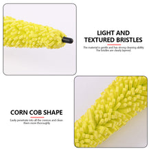 Load image into Gallery viewer, Car Wheel Rim Scrubber Cleaner Brush Microfiber Premium Wheels Wash Brush Non-Slip soft Handle Cleaning Spokes Accessories