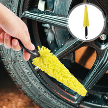 Load image into Gallery viewer, Car Wheel Rim Scrubber Cleaner Brush Microfiber Premium Wheels Wash Brush Non-Slip soft Handle Cleaning Spokes Accessories