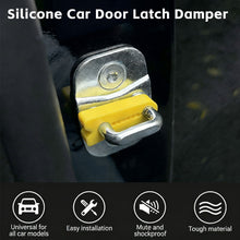 Load image into Gallery viewer, 4Pcs Thickened Car Door Lock Strike Plate Protector Pad Shock Absorption & Anti-Rattle Bumper for Car Door Durable Rubber Pad
