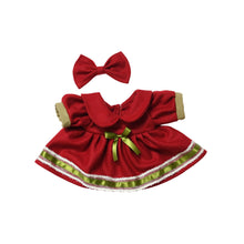 Load image into Gallery viewer, Daily Christmas Spring Outfit Set For 38cm Labubu Doll Color Match Eye Sticker Pin For Love Overalls Skirt Dress Clothing Accessories