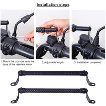 Load image into Gallery viewer, Motorcycle Multi-function Extension Navigation Mount with Reinforced Crossbarfor Scooter E-bike Rearview Mirror Balance Bar Modification