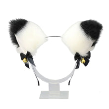 Load image into Gallery viewer, Cute Anime Lolita Cat Fox Fur Ear Headband Ribbon Bow Bell Hair Clip Masquerade Birthday Party Cosplay Hair Accessories
