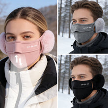 Load image into Gallery viewer, Winter Warm Plush Face Mask With Ear Muffs Windproof Breathable For Men Women Unisex Cycling Cold Weather Protection