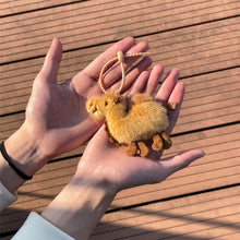 Load image into Gallery viewer, Cute Plush Camel Keychain Charm Mini Desert Camel Doll Pendant For Handbag Backpack Decoration Desert Tourism Couple Gifts