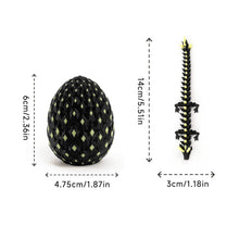 Load image into Gallery viewer, 3D Printed Dragon Egg Luminous 3D Dragon Egg Figurine Flexible Display Mystery Easter Toys Stress Relief for Home Office Decor