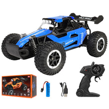 Load image into Gallery viewer, 1:16 Scale RC Car 2.4GHz 20KM/H High Speed All Terrain Off Road Climbing Truck With LED Lights Alloy Drift Racing Toy Gift For Kids Adults
