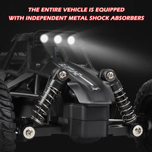 Load image into Gallery viewer, 1:16 Scale RC Car 2.4GHz 20KM/H High Speed All Terrain Off Road Climbing Truck With LED Lights Alloy Drift Racing Toy Gift For Kids Adults