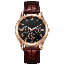 Load image into Gallery viewer, Fashion Men Quartz Watch Three Eyes Watch Alloy Wristwatches Luxury High-End Watch Gift Accessories