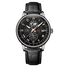 Load image into Gallery viewer, Luxury Men Quartz Watch Three-Eyes Calendar Watch Star Moon Pattern Casual Watch Clock Men Accessories Gift