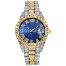 Load image into Gallery viewer, Fashion Hiphop Style Quartz Watch Man Wristwatch Roman Scale Diamond Calendar Watch Male Accessories Gift