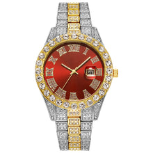 Load image into Gallery viewer, Fashion Hiphop Style Quartz Watch Man Wristwatch Roman Scale Diamond Calendar Watch Male Accessories Gift