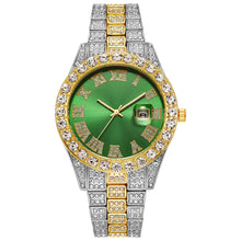 Load image into Gallery viewer, Fashion Hiphop Style Quartz Watch Man Wristwatch Roman Scale Diamond Calendar Watch Male Accessories Gift
