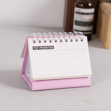 Load image into Gallery viewer, 2026 New Year Simple Style English Mini Desk Calendar Desktop Notepad Colorful Calendar Decoration Gift