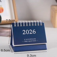Load image into Gallery viewer, 2026 New Year Simple Style English Mini Desk Calendar Desktop Notepad Colorful Calendar Decoration Gift